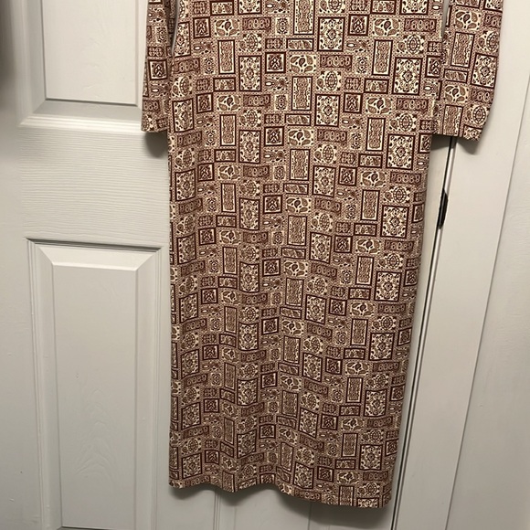PALOMA WOOL brown and beige paisley print maxi dress, size medium - Picture 12 of 13